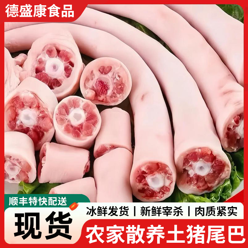 鲜冻猪尾巴生鲜猪尾现杀猪尾骨红烧卤肉店烧烤食材火锅店顺丰配送