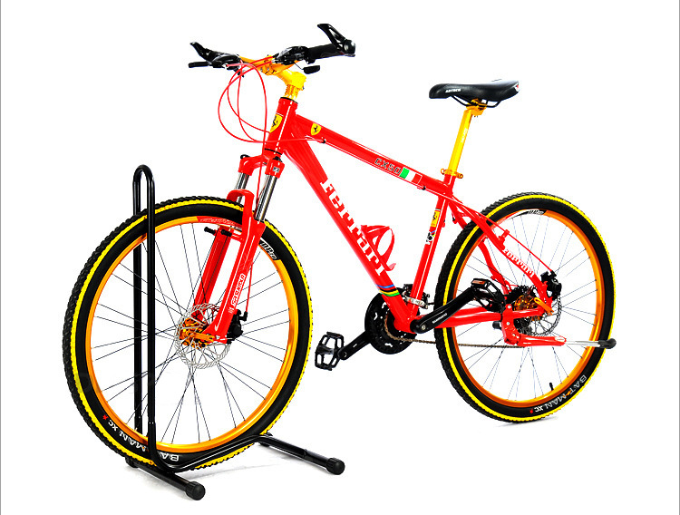 Suitable for Mountain Bike Plug-In Parking Rack, Bicycle Tripod Display Rack, L-Shaped Frame, Road Bike Parking Rack
