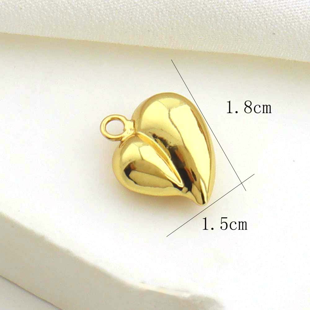4g Weight Pendant Jewelry Making Type 16 * 19mm Jewelry Making Size DIY Jewelry Accessories Classification 1 Piece Quantity Copper Material Star, Heart Shape Pattern All Seasons Season Polished Finish Plating Design Cute, Simple Style Style 1 Piece 16 * 19mm Copper Star Heart Shape Polished Pendant 4