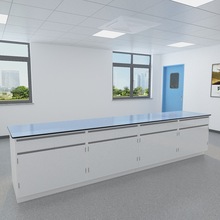 四力实验室工作台理化板边台物理操作台耐腐蚀钢木实验台边台