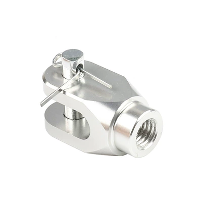 Motorcycle pedals | Rear Brake Head - silver-aluminum-alloy-8mm