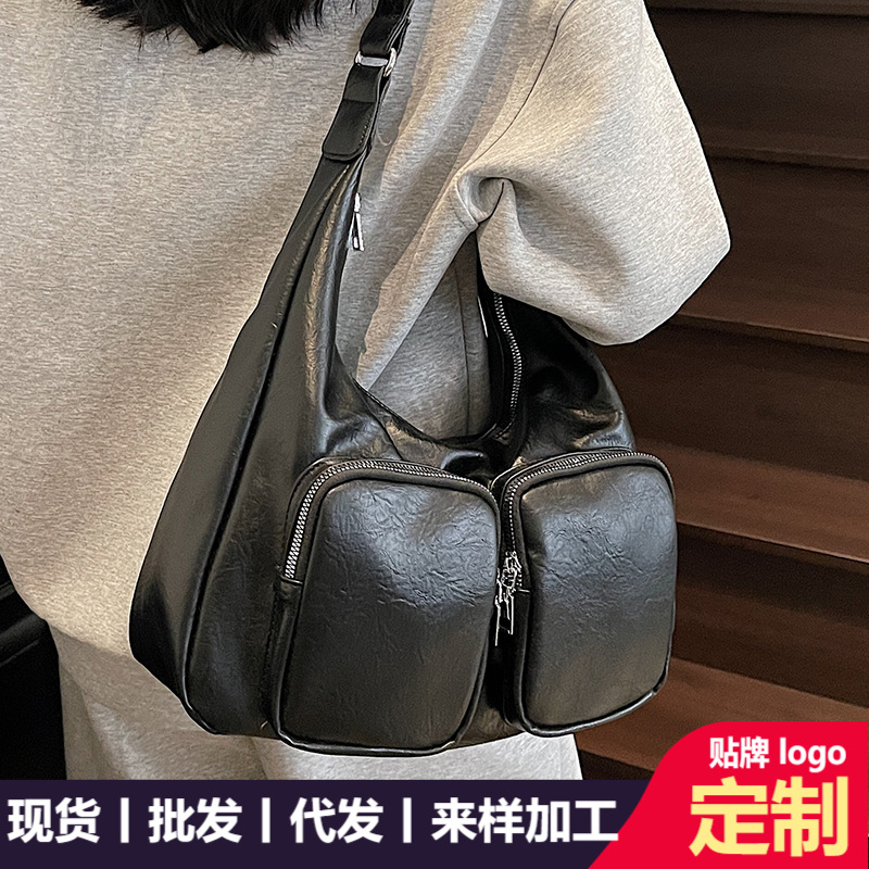 跨境2025新款女包欧美大包外贸托特包软皮大容量单肩斜挎女士包包