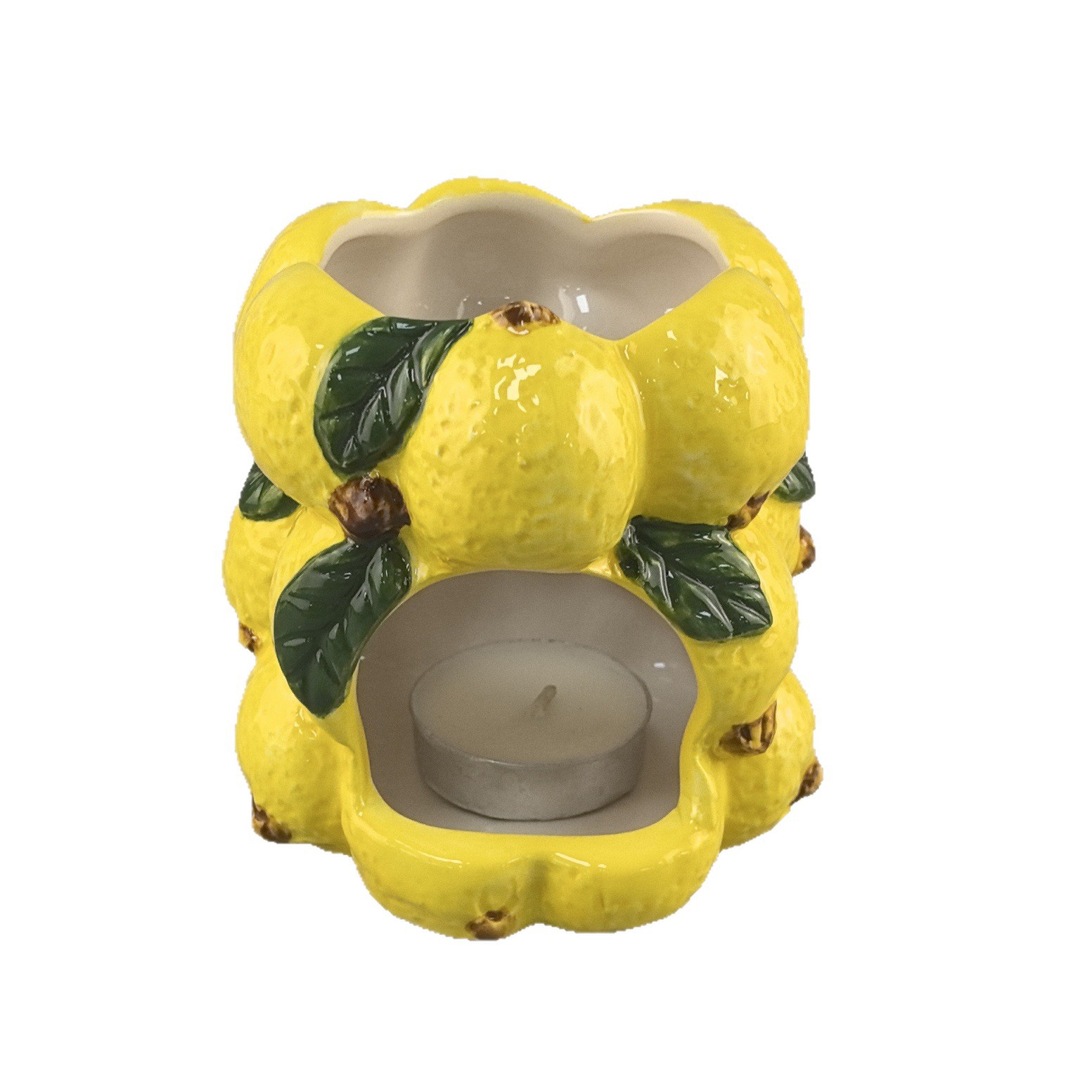 Frutas creativas limón cerámica estufas de sabor pequeño recipiente de vela fresca escritorio decorativo simple adornos transfronterizos