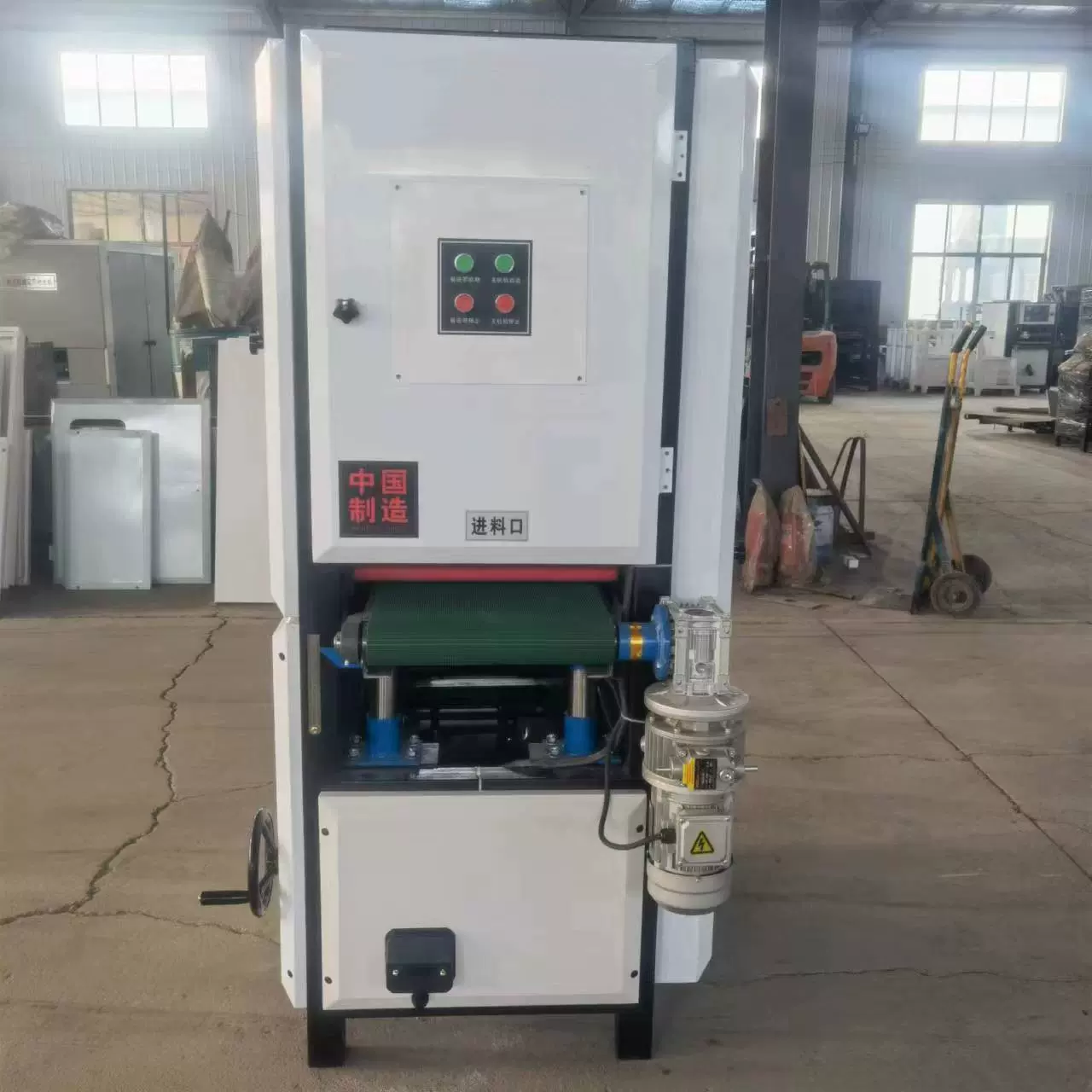 全自动金属平面抛光机大型不锈钢板材打磨拉丝机除锈去毛刺砂光机