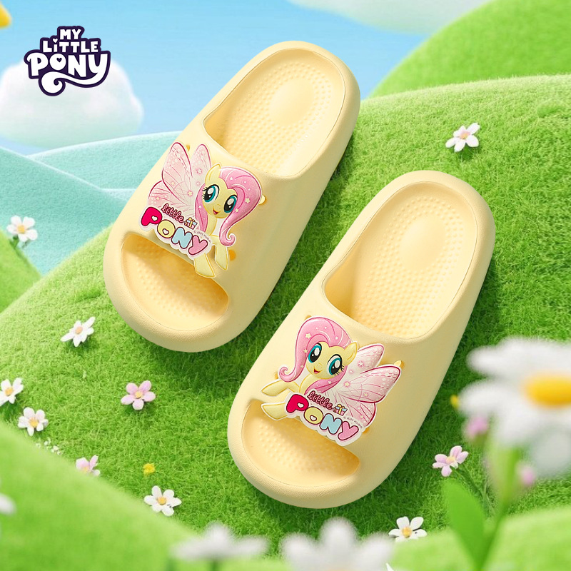 My Little Pony Children's Slippers Home Outdoor Cartoon Anti-Slip Soft Sole Parent-Child Slippers Dropshipping [Single Label Collection]