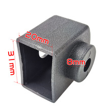 手套扶弓形配件塑料維修辦公電腦扶手天尚20X連接件30面方管椅子