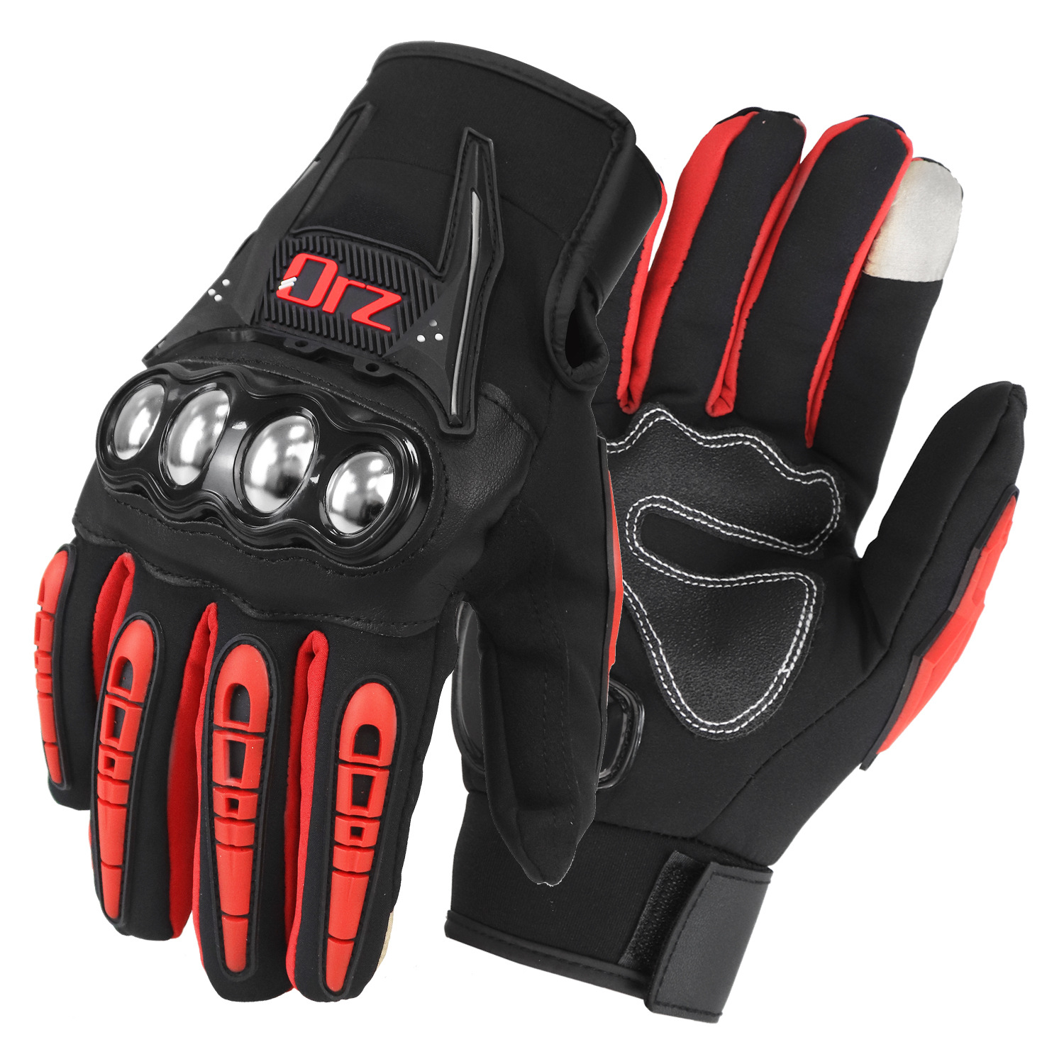 Guantes de motocicleta para hombre, otoño e invierno, cálido, a prueba de caídas, ciclismo, guantes de pantalla táctil para motocicleta, equipo de caballero, suministro femenino de cuatro estaciones