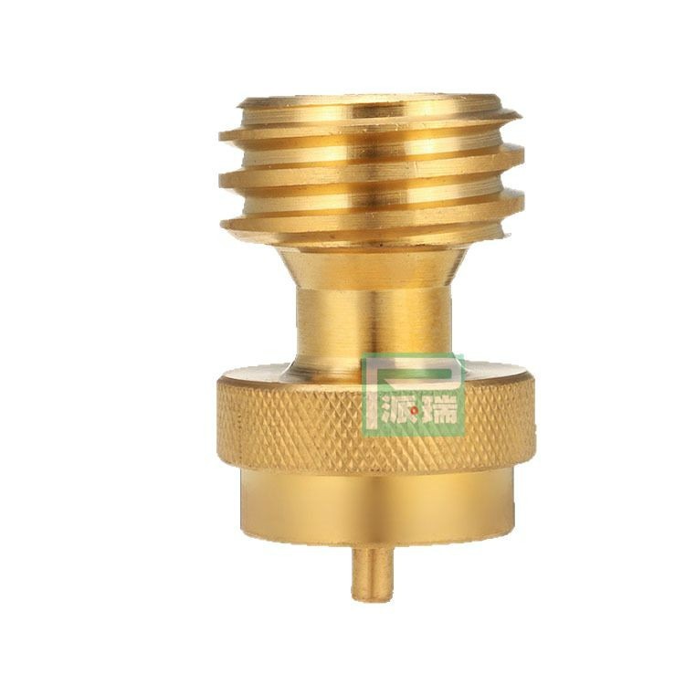 北美野营户外气罐充气接头燃气炉转换适配器 大小煤气瓶转充接口