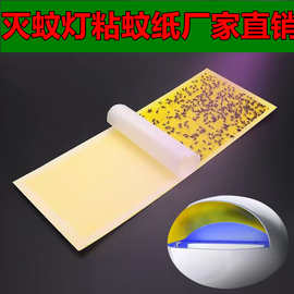 灭蝇灯粘虫纸黏蝇纸粘纸粘虫苍蝇贴粘蝇纸粘捕式灭蚊灯强力灯餐厅