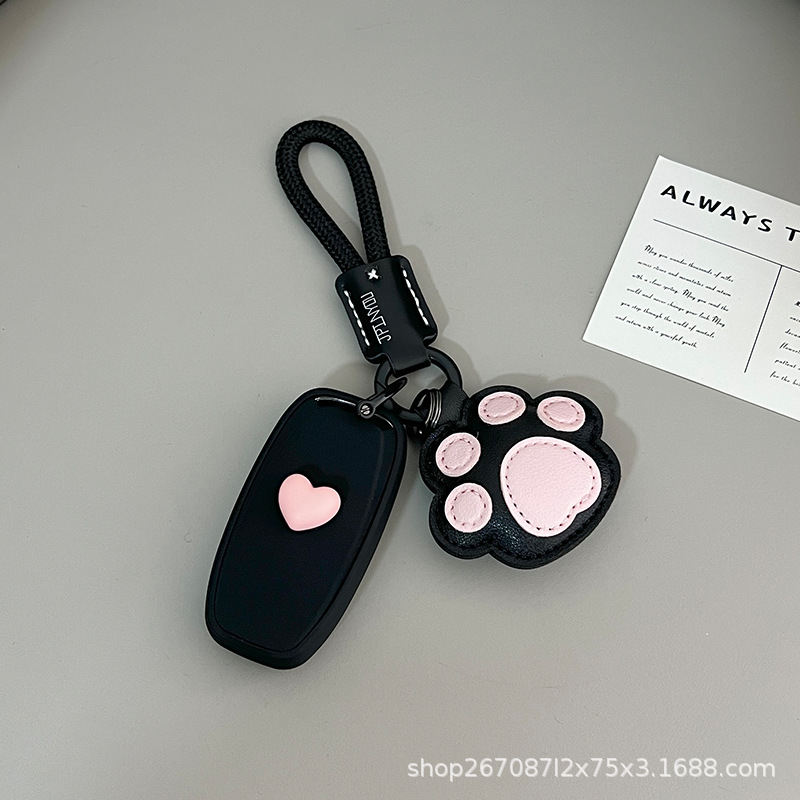 Suitable for Audi A4L Key Cover, A6L Car Key Case, Q5L Shell, A3L Holder, A5 Case, Q3 for Men, 2023 New Model, Q4 E-Tron Simple Design