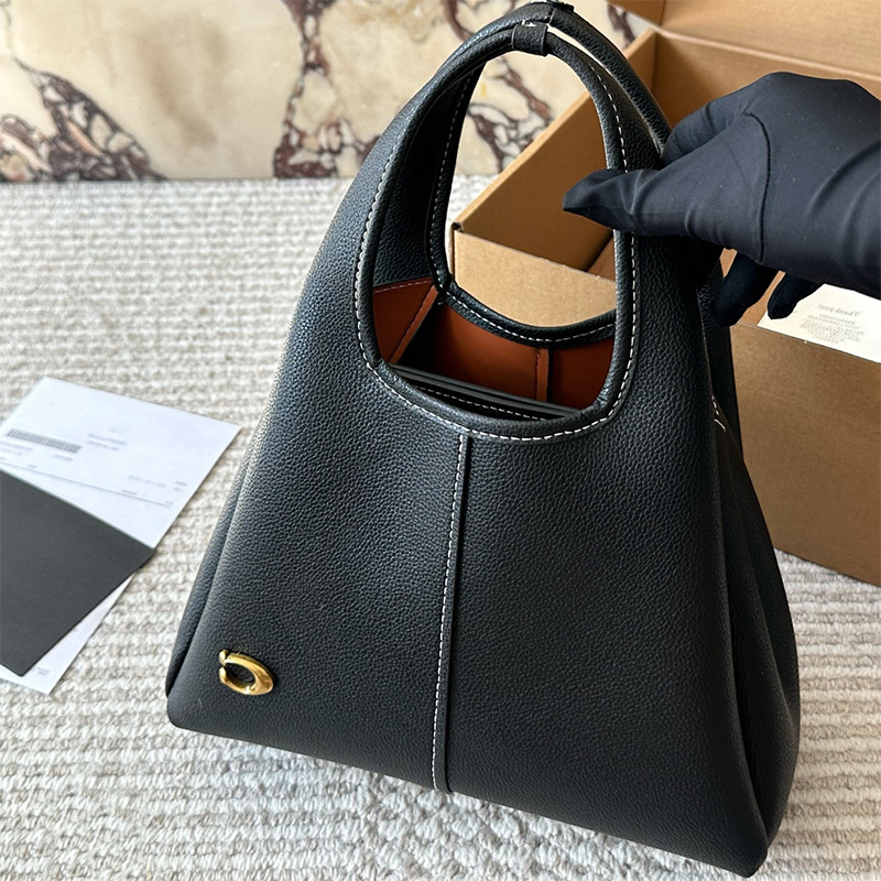 25 nuevo olei bolso de mujer litchi lana23 cesta de platos bolso de hombro simple bolso de cubo retrógrado