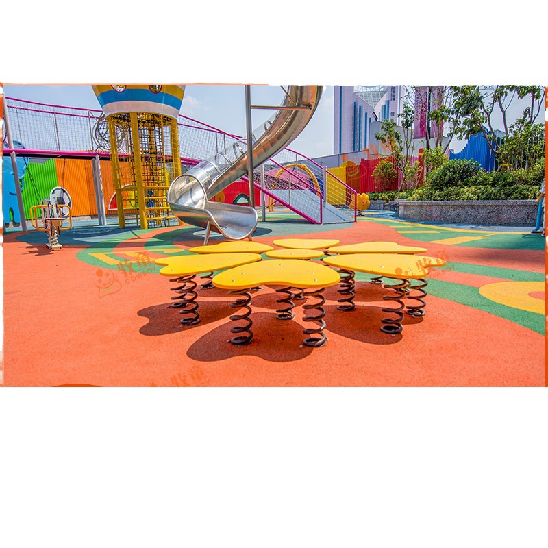 Tobogán de acero inoxidable Parque Comunidad agujero de perforación jardín de infantes gran tobogán parque infantil al aire libre tobogán instalaciones de expansión