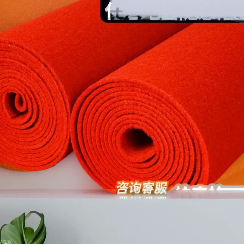 批发一次性红地毯结婚迎宾楼梯地毯开业活动婚礼庆典拉绒地毯全铺