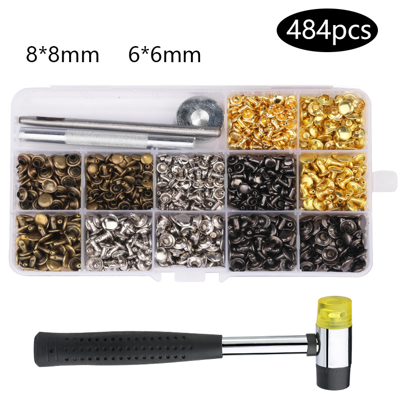 Cross-border 633 655 831 traje de hebilla de cuatro juntas de metal redondo hebilla de cobre ropa para niños y madre botón accesorios de equipaje botón