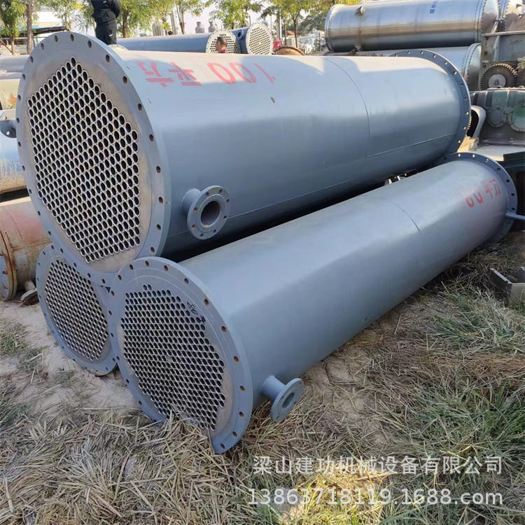 二手钛材列管式冷凝器 不锈钢热交换器 石墨换热器 管壳式换热器