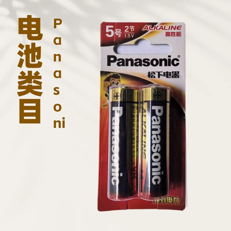 Panasonic松下原装5号碱性电池小卡玩具鼠标遥控器指纹锁AA五号