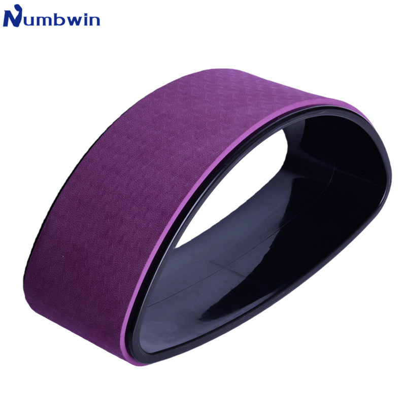Numbwin Yoga Elliptical Half Wheel Backbend Pilates Circle Yoga Fitness Auxiliary Dharma Wheel Beginner Wheel
