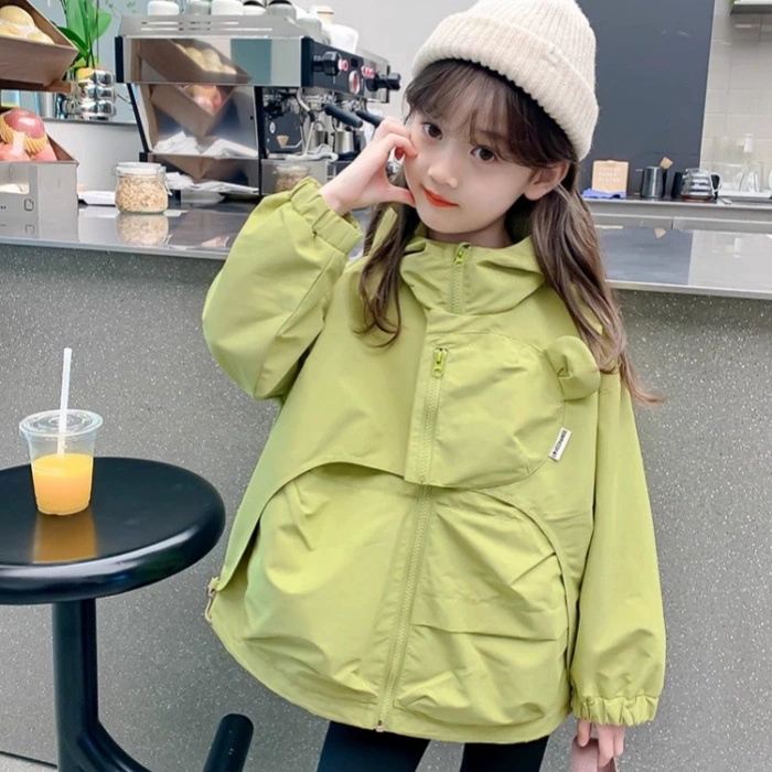 2024 новые пальто для девочек весной и осенью