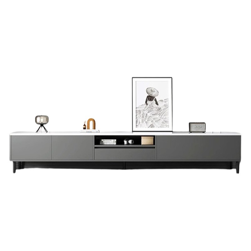 2023 nuevo gabinete de TV moderno minimalista sala de estar casa pequeño apartamento piso lado gabinete armario de almacenamiento integrado