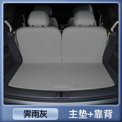 accessories, car trunk mat, Trunk Mat - jiyu-gray-trunk-mat-backrest-leapmotor-d19-six-seater