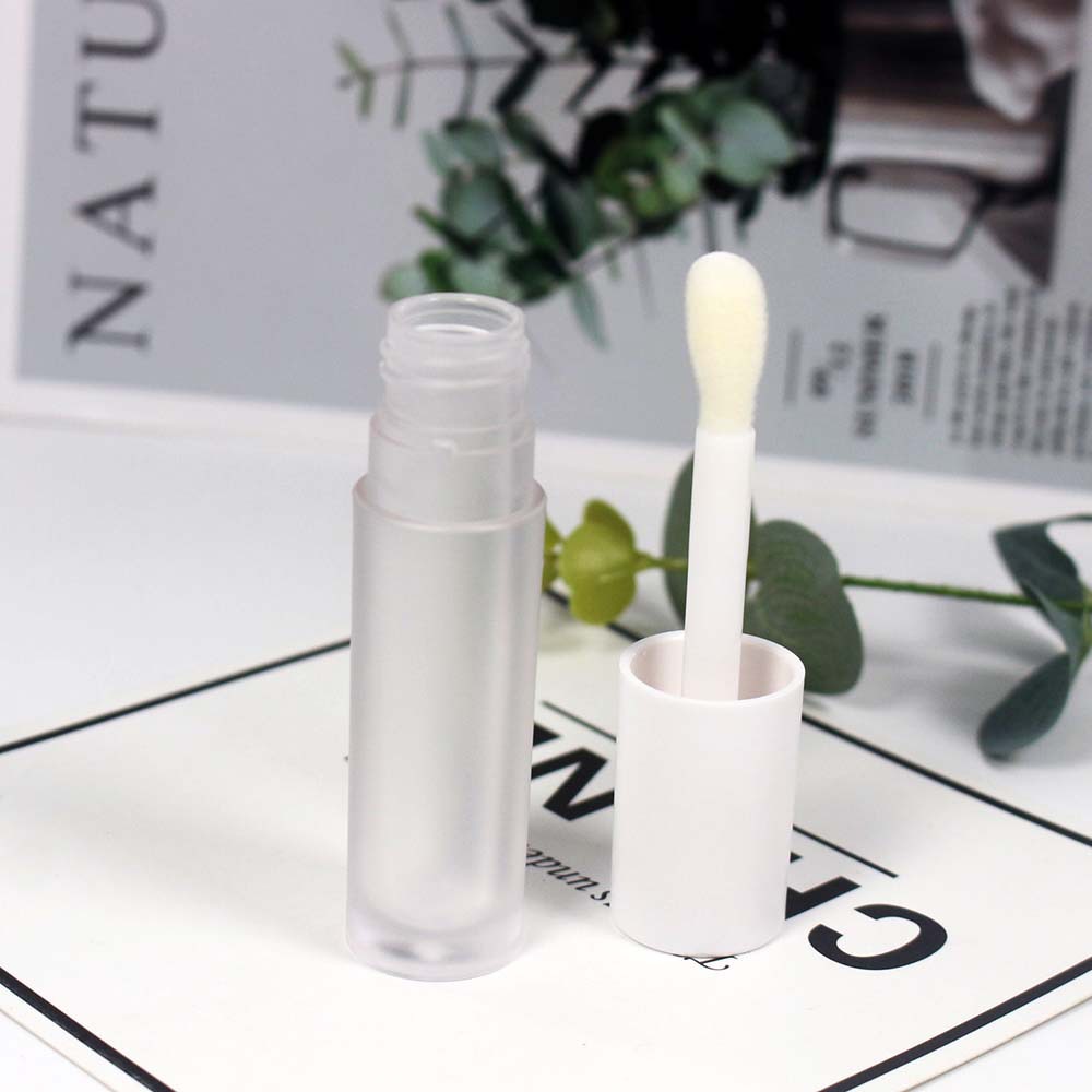 Spot 5ml polvo transparente mate lipstick tubo de cepillo grueso esmalte labial botella vacía material de embalaje cosmético