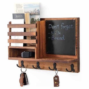 Customized Simple Living Room Wall Storage Rack Wall-Mounted Key Rack Amazon Source Wall Wooden Mail