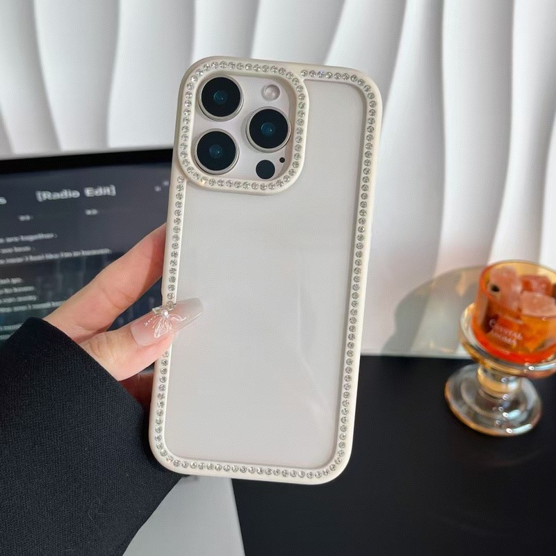 苹果16E手机壳闪钻透明壳适用iPhone15手机套全包17pro滴胶保护套|undefined
