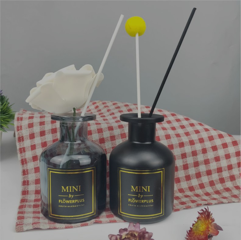 Botella de Vidrio de 100 ml para Aromaterapia, para Dormitorio, Uso Doméstico, Desodorizante, con Flores Secas, sin Llama, para Aceites Esenciales, Fragancia Interior Sellada image 4