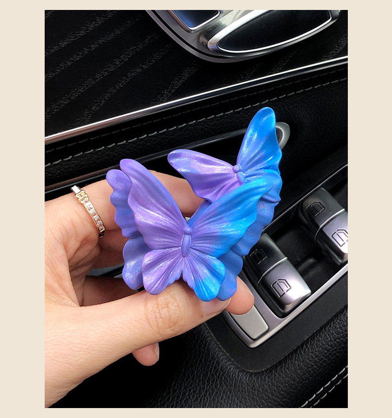 Butterfly Car Aromatherapy Air Outlet Decoration Car Perfume High-grade Fragrance Expansion Stone Car Accessories Ornaments Gift for Women