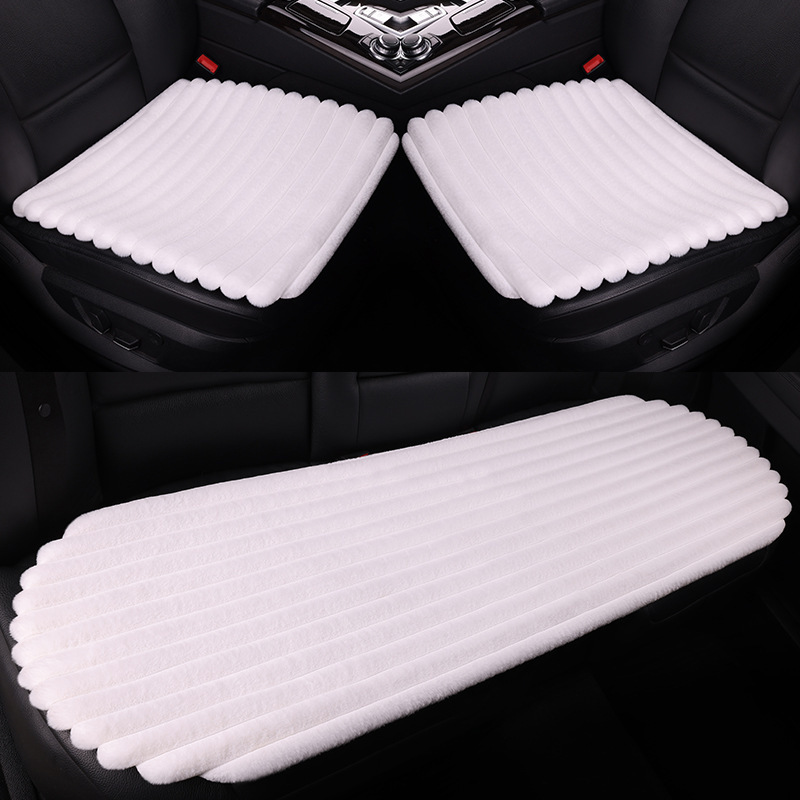 新しい横格のぬいぐるみの車のクッションの3つのセットの保温のシングルシートの四角のクッションの5つの席は背もたれの保温のシートカバーを縛りません。|undefined