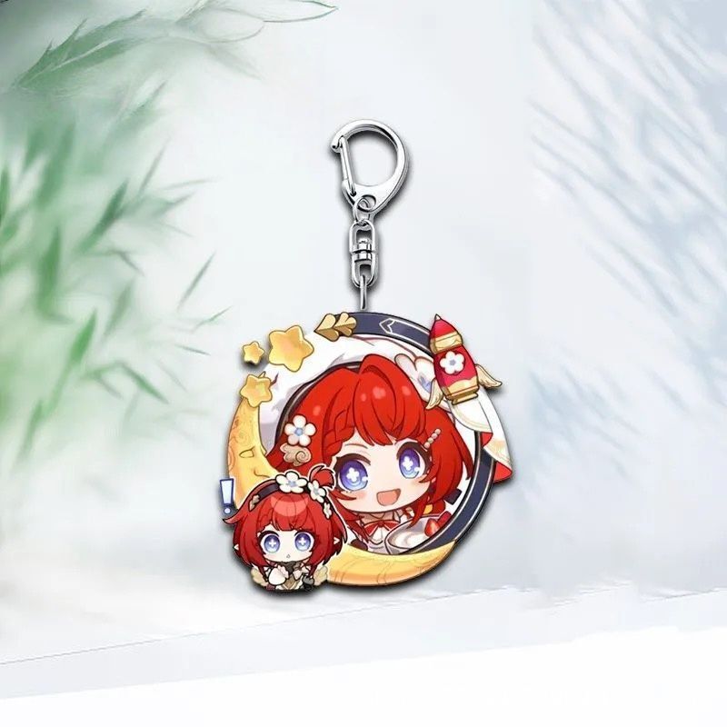 Acrylic Keychain with High-Value Avatar Pendant for Students, Backpack Decoration, Portable Backpack Accessory Gift Acrylic Keychain with High-Value Avatar Pendant for Students, Backpack Decoration, Portable Backpack Accessory Gift
