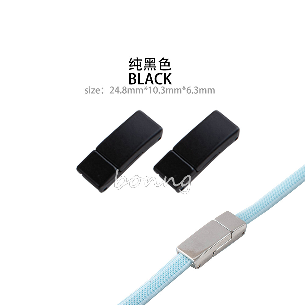 Botón magnético color galvanoplastia pintura suave para hornear para adaptarse a los deportes al aire libre sin cordones elásticos planos para adultos y niños