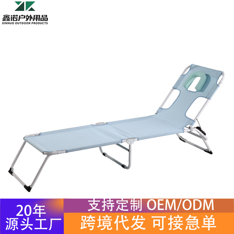Cross-Border Best-Selling Outdoor Sunbathing Chair, Professional Portable Storage Camping Chair, Beach Pool Fishing Folding Chair