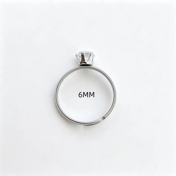 Ring with stone with zircon stainless steel