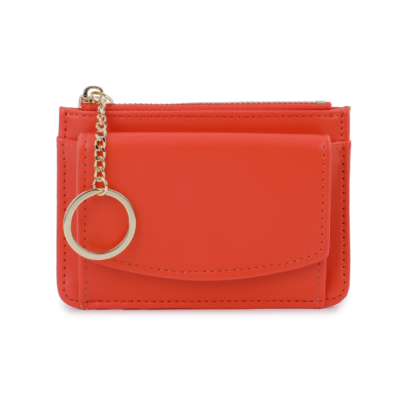 Telian nuevo portatarjetas transfronterizo titular de la tarjeta estudiante comida tarjeta cubierta protectora multi-Tarjeta llavero monedero de la moneda de las mujeres