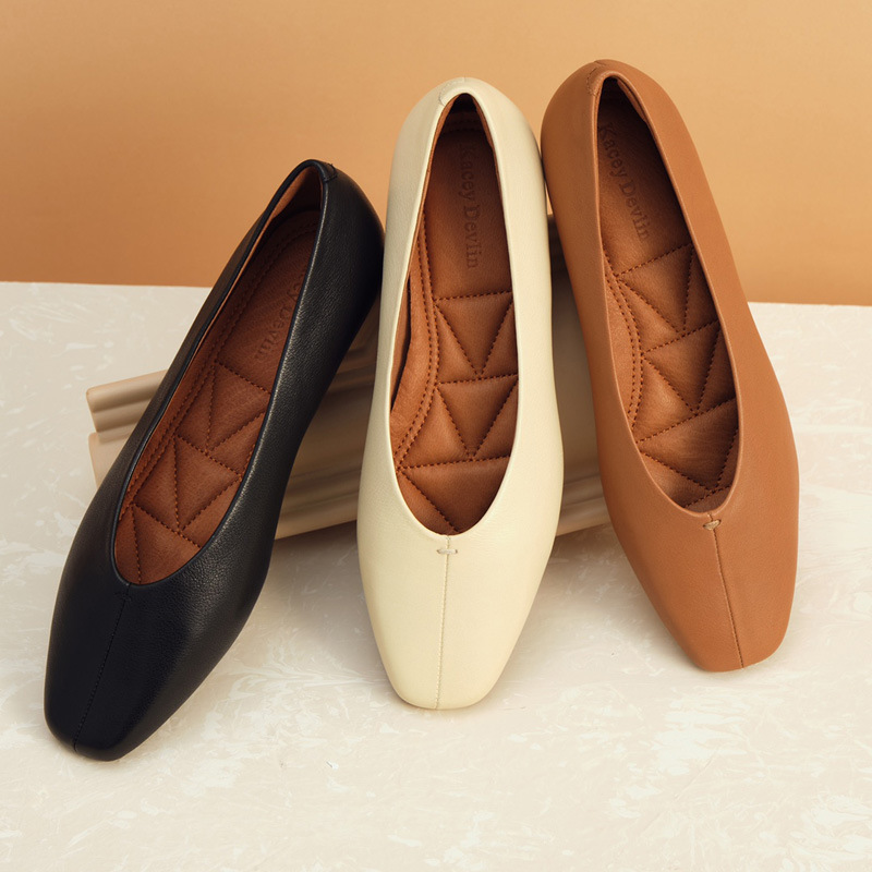 Super Comfortable Walking Not Tired Comfortable Shoes Women's Old Soft Bottom Milk Shoes Square Toe Flat Bottom Women's Shoes Dongguan Factory Super Comfortable Walking Not Tired Comfortable Shoes Women's Old Soft Bottom Milk Shoes Square Toe Flat Bottom Women's Shoes Dongguan Factory