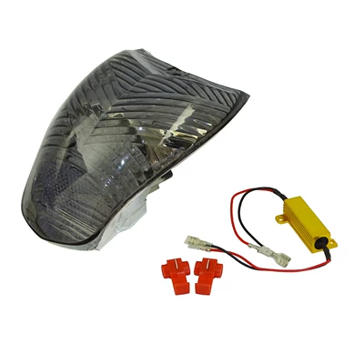 Suitable for BMW R1200R K1200R K1200S modified LED rear tail light brake turn signal assembly (Motorcycle tail) - smoky-black