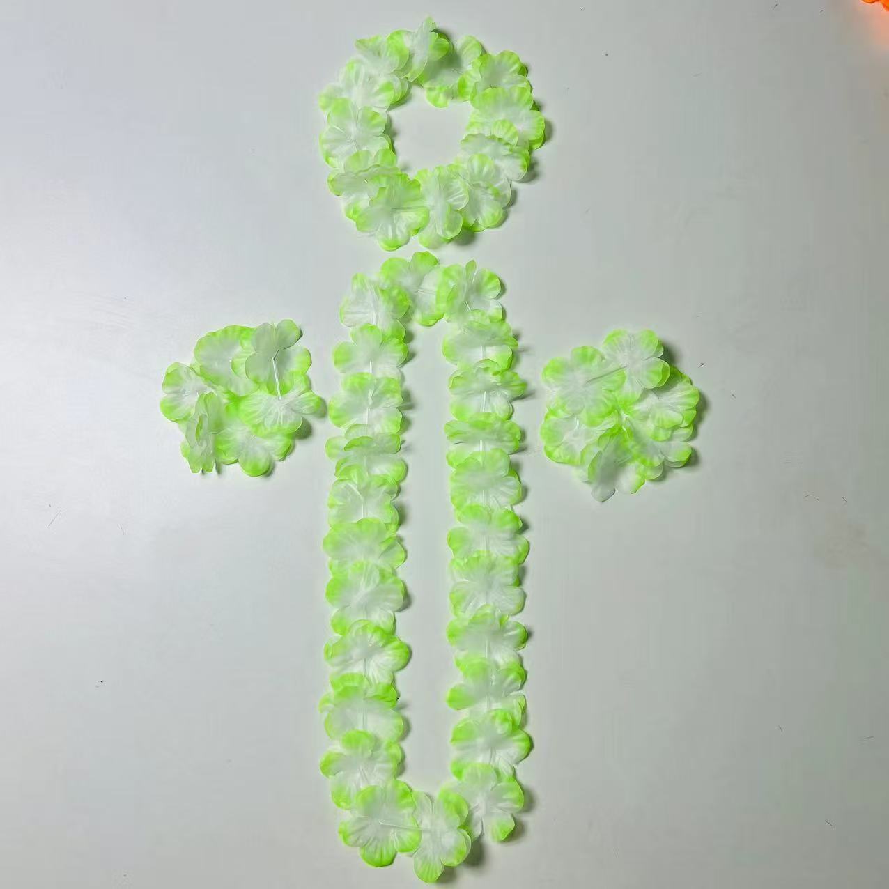 100cm Hawaian coronas 24 pares de eventos festivos multicolores fiesta fiesta creativa decoración de coronas de flores