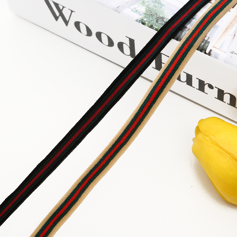 供应0.8 1cm弹力彩色包边条 保暖打底裤踩边条纹橡筋 锦纶松紧带