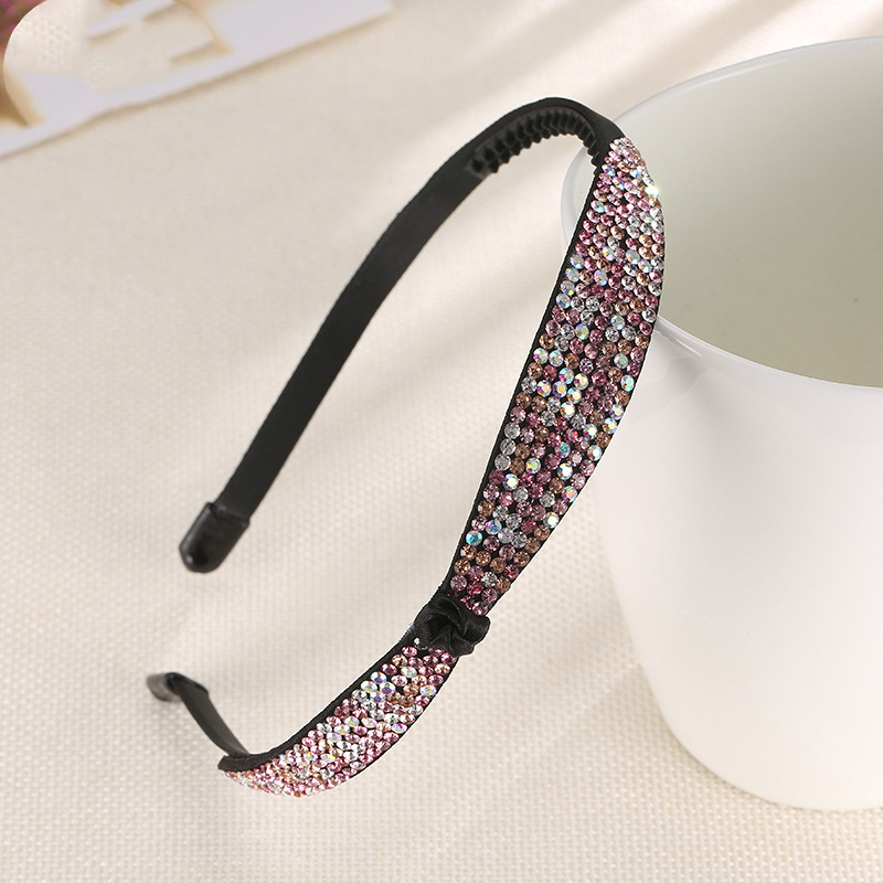 新款女士发饰韩国外贸进口澳钻头饰 时尚女士发箍镶钻细头箍批发