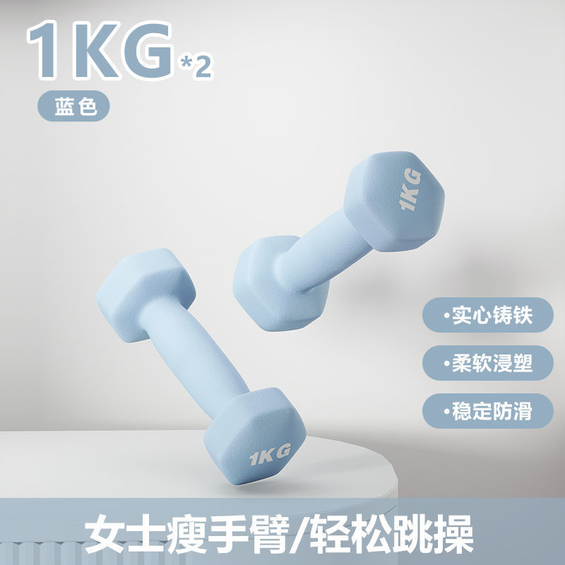 小哑铃 女士一对2kg健身运动减肥器材家用男学生瘦臂瑜伽练胸亚铃|undefined