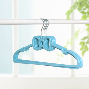 Kawaii Pink Girl Bow Drying Hanger Stall Seamless Thickened Plastic Clothes Brace Wholesale Hanger