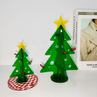 Factory Direct Acrylic Christmas Tree Christmas Gift diy Creative Arrangement Ornaments Mini Household High-end