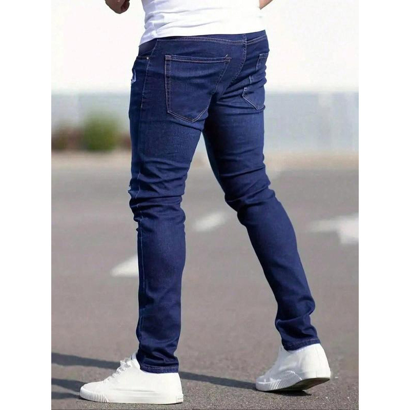 X 298 跨境Men's Ripped Skinny Jeans Casual Comfy Regular