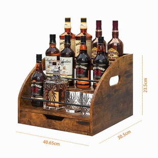 Customized Processing of Solid Wood Multi-Layer Multi-Color Wine Racks, Fashionable and Beautiful Decoration, Essential for Home Taverns