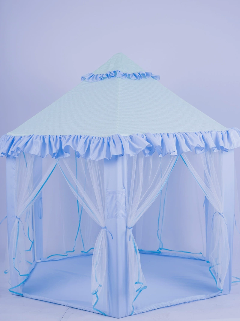 Tent indoor, hexagonal castle for princess, mosquito repellent, mosquito net, storage system, playhouse