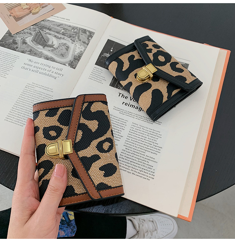2021 wallet long buckle trifold leather bag Korean version of multicard clutch walletpicture47