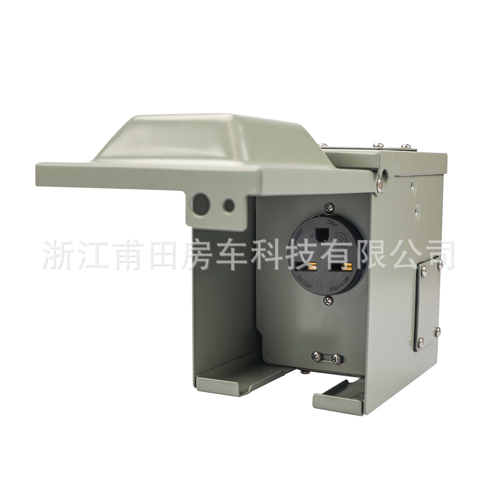 NEMA 6-30R 电焊机电源插座箱，30A 250V，新开孔防水户外充电桩