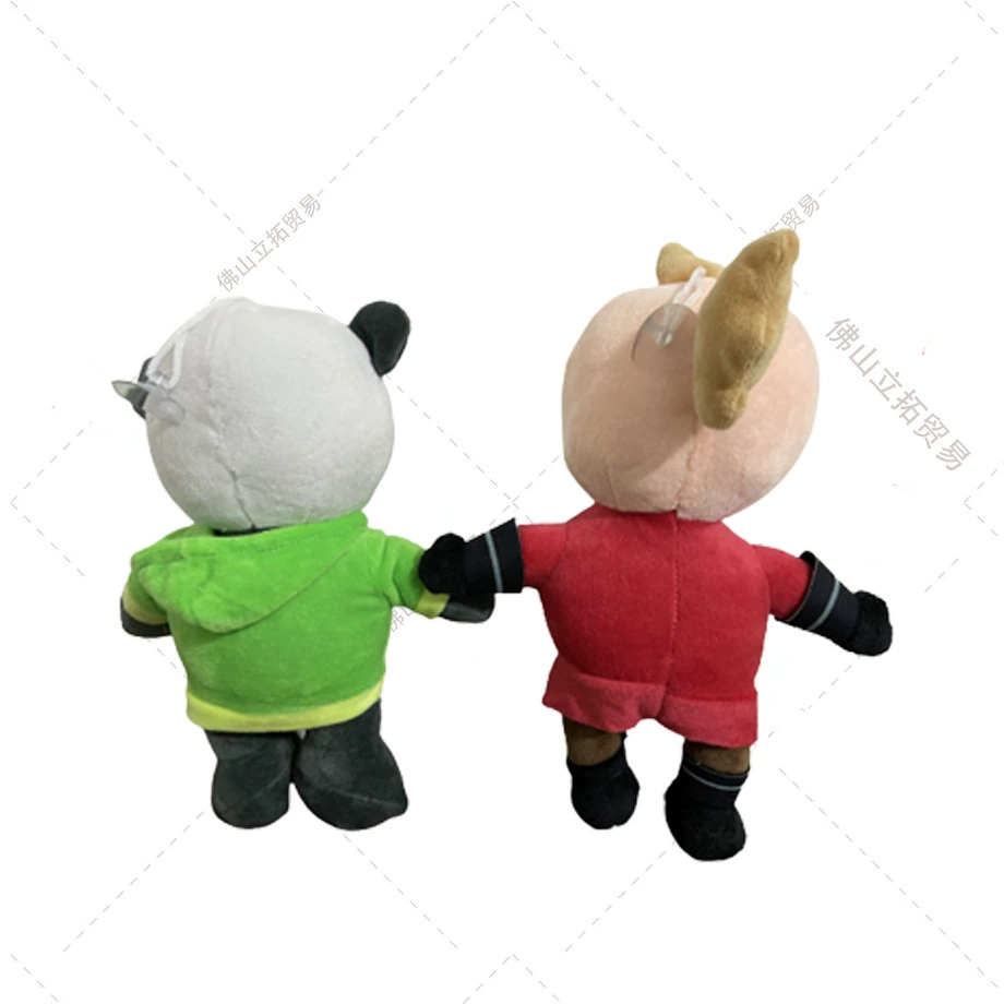 Плюшевая мультяшная игрушка, кукла, панда, Супермен