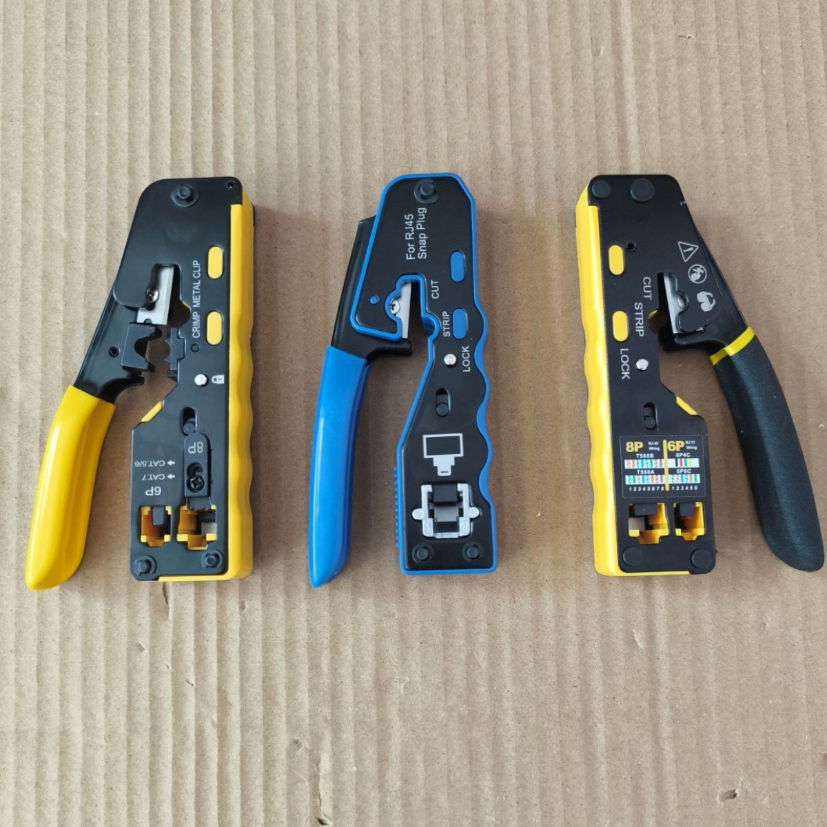 新款多功能手握型通孔切线剥线超六类七类网线剥线钳水晶头压线钳